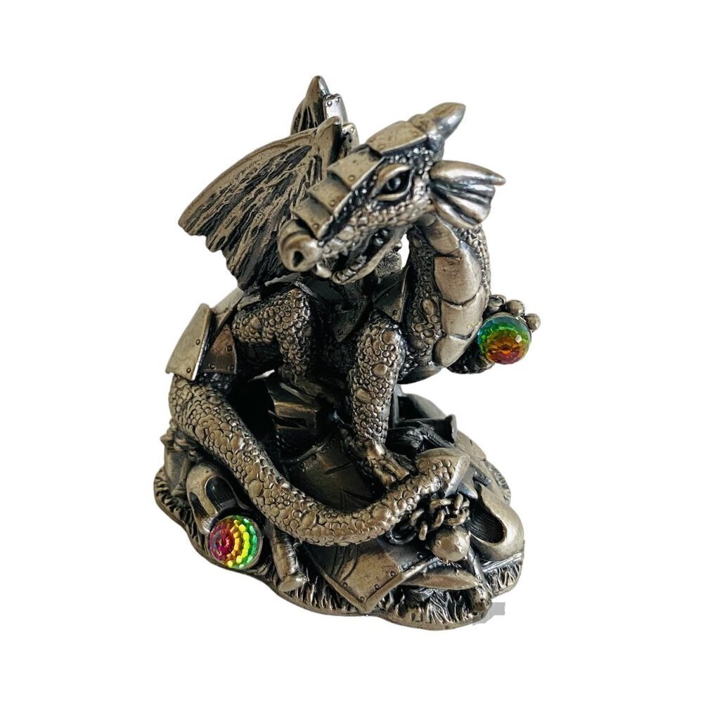 Tudor Mint Myth & Magic The Armoured Dragon Pewter Figurine​​​​​​​​​​​​​